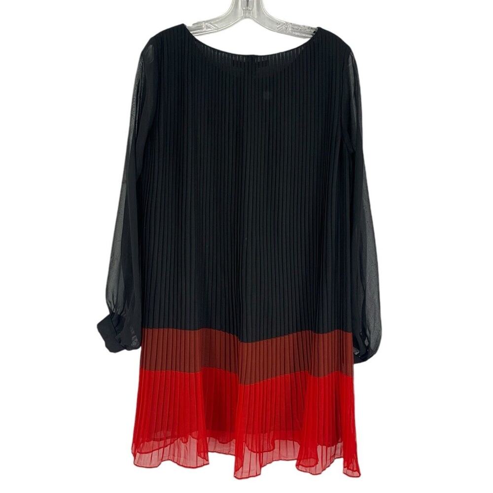 French Connection Pleated Color Block Swing Dress… - image 7